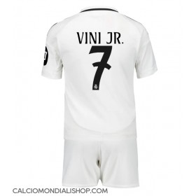 Maglie da calcio Real Madrid Vinicius Junior #7 Prima Maglia Bambino 2024-25 Manica Corta (+ Pantaloni corti)